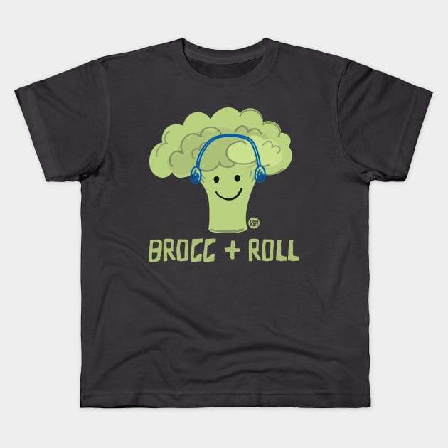 BROCC & ROLL Kids T-Shirt by toddgoldmanart